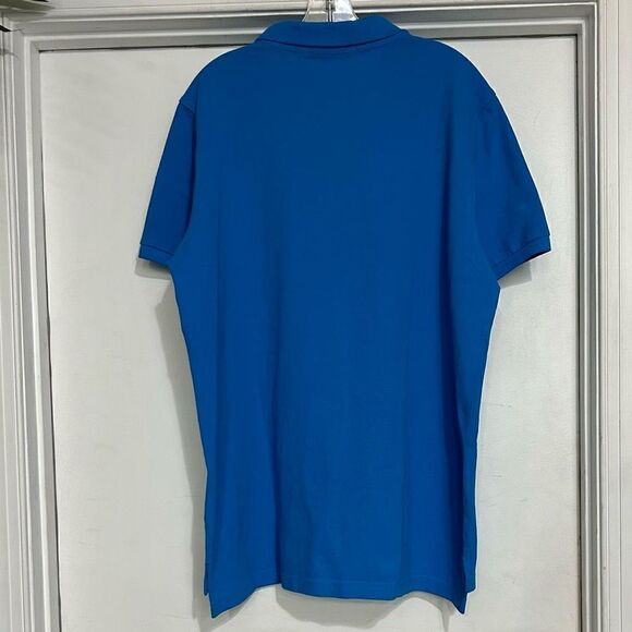 U.S. Polo Assn Men's Large Blue Collared Classic Style Short Sleeve Shirt New - Picture 5 of 11